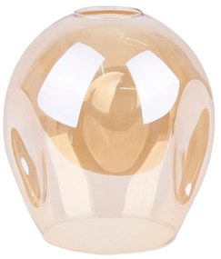 Lustră neagră cu abajur din sticlă 14x70 cm Aspa – Candellux Lighting