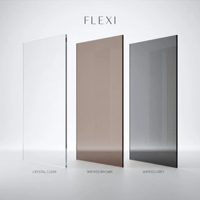 Paravan de dus Rea Flexi Grey / Gold 100