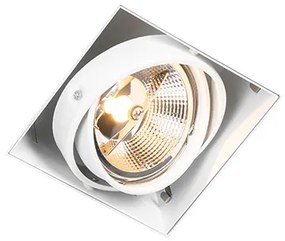Spot integrat alb GU10 AR111 fără cadru reglabil - Oneon