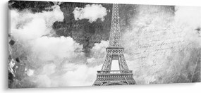 Tablou - Carte poștală de epocă a orașului N⁰3 (120x50 cm)