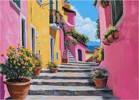 Tablou - Alee roz (70x50 cm)