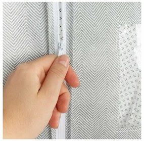 Husă costum și rochie lungă Compactor Boston, 60 x 137 cm, gri, L