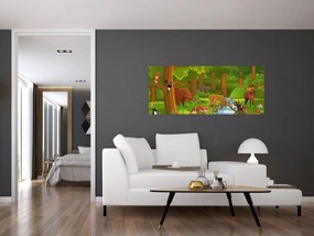 Tablou pentru copii cu animale (120x50 cm)