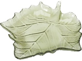 Tavă de sticlă List 26,3 × 25,5 × 4 cm, verde