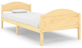 322027 vidaXL Cadru de pat, 100x200 cm, lemn masiv de pin