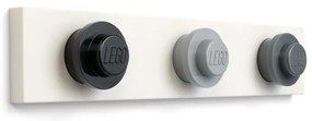 Cuier de perete LEGO®, 35 x 6,8 cm, negru-gri