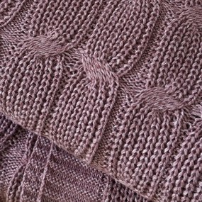 Pătură roz/violet tricotată 130x170 cm Chunky Marl Knit – Catherine Lansfield