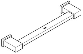 GROHE 40514001 - Bară pentru prosoape ESSENTIALS CUBE 392 mm, crom lucios