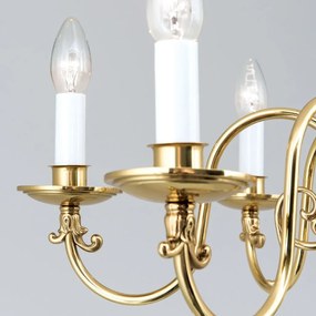 Candelabru 6 brate design clasic FLAMISCH, alama lucioasa