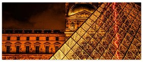 Tablou cu Louvre la Pris (120x50 cm)
