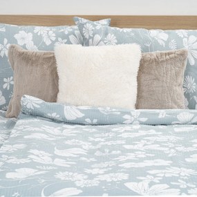 Lenjerie pat 4Home Gentle Green bumbac creponat, 140 x 200 cm, 70 x 90 cm