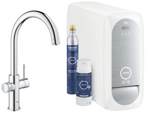 Grohe Blue baterie de bucatarie cu filtru pe picior StarLight Chrome 31455001