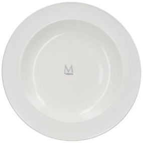 Farfurie adâncă din porțelan alb Mikasa Ridget, ø 30 cm