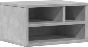 vidaXL Suport imprimantă, gri, 40x32x22,5 cm, lemn prelucrat