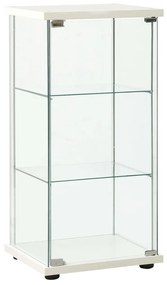 Dulap depozitare, alb, sticla securizata Alb, 42.5 x 36.5 x 86 cm, 1