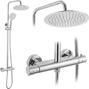 Set de duș fără pipă cu termostat Rea Lungo Chrome