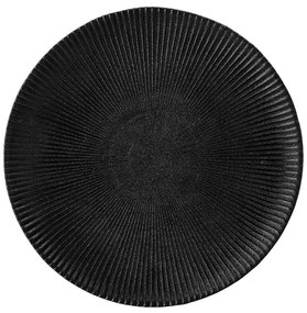 Farfurie din gresie ceramică Bloomingville Neri, ø 23 cm, negru