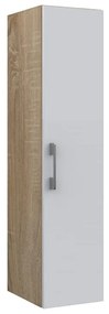 Stâlp de baie suspendat Zoja - Stejar sonoma din lemn de stejar cu uși albe