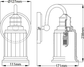 Quoizel QZ-SWELL1-PC-BATH-LED Aplică de perete pentru baie SWELL, 1xG9/3W/230V, IP44, crom