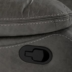 Fotoliu reclinabil 4092 GREY3, vintage, gri