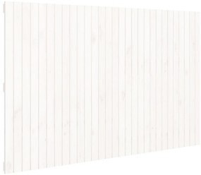 824964 vidaXL Tăblie de pat pentru perete, alb, 185x3x110 cm, lemn masiv pin