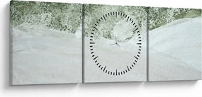 Abstract din pensule (cu ceas) (90x30 cm)