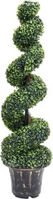 vidaXL Plantă artificială de cimișir cu ghiveci, verde, 117cm, spirală