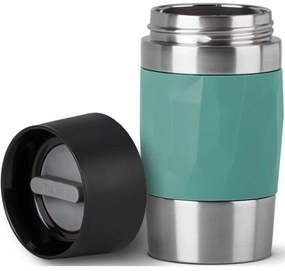 Cană termos Tefal 300 ml COMPACT MUG oțel inoxidabil/verde