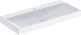 Lavoar pe mobilier Geberit One 105 cm alb lucios KeraTect cu orificiu baterie