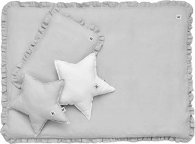 Set de cuvertura si perna din in pentru patut cu umplutura STONE GRAY, marime S