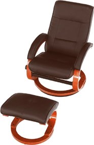 Scaun relaxant reglabil, maro închis, RYAN