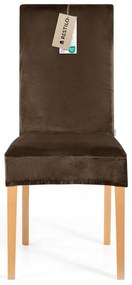 Husă maro elastică pentru scaun 48 cm Sento – Restilo
