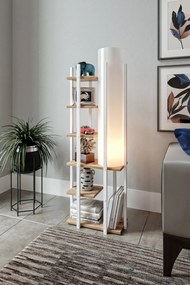 Moda Dor - ERH Design interior Lampa de podea alb Natural 25x45x135 cm
