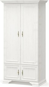 Dulap pin alb anderson IRYS, PAL laminat, cu 4 usi, 101x62x198 cm