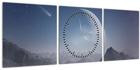 Tablou - Cer deasupra stâncilor (cu ceas) (90x30 cm)