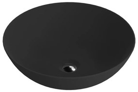 Lavoar pe blat Rune Estrid rotund 40 cm negru mat