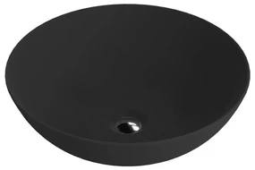 Lavoar pe blat Rune Estrid rotund 40 cm negru mat