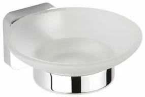 Săpunieră SAPHO IS002 Insia, sticlălăptoasă, crom