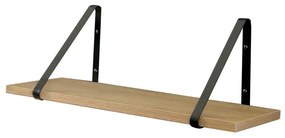 Raft de perete SAGASA (stejar + negru). 1091747