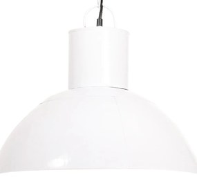 vidaXL Lampă suspendată, 25 W, alb, rotund, 48 cm, E27