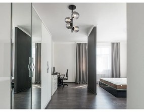 Plafoniera 4L design modern Riha negru