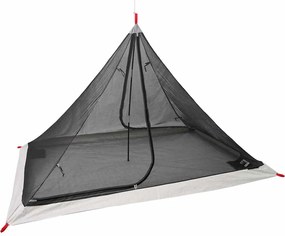 vidaXL Cort interior cu acoperiș Negru 240 x 160 x 133 cm Cu plasă