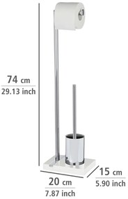 Perie toaletă și suport hârtie igienică Wenko Noble