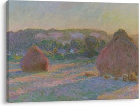 Tablou - Claude Monet, Stacks of Wheat (End of Summer) , reproducere (70x50 cm)