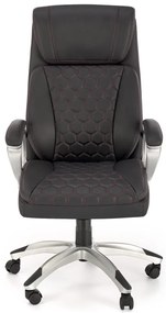 Scaun de birou Thomas piele ecologica negru H122 cm