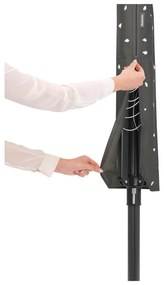 Uscător de rufe gri antracit pentru grădină 50 m Lift-O-Matic – Brabantia