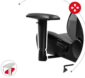 Fotoliu gaming Fusion 6.2 (negru + gri). 1087484