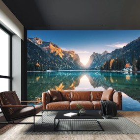 Fototapet - Lac în vale (147x102 cm)