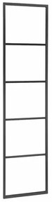 SAPHO Ska551 Ska uscător de prosoape pentrusprijin 42 x 170 x 2 cm, negru mat
