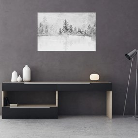 Tablou - Cerb lângă lac (90x60 cm)